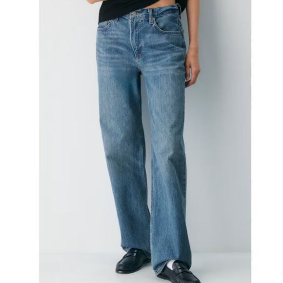 DENIM FORUM The '90s Iggy Low Rise Baggy Jean 5 Yrs Kiss N Tell Bleu Women's 23 - Picture 3 of 10